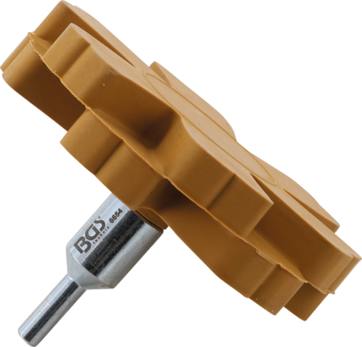 Kotouč lamelový gumový Wave, pro odstranění fólie, průměr 88 mm, stopka 6 mm - BGS 6654