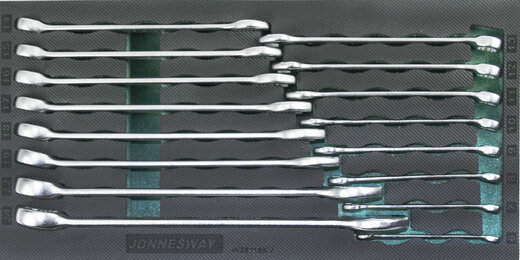 Modul pěnový - očkoploché klíče 6-24 mm, sada 16 ks - JONNESWAY W26116KV