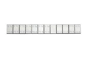 397Fe závaží samolepicí ocelové 60g (5gx12) pozinkované, v=3,7mm