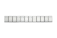 397Fe závaží samolepicí ocelové 60g (5gx12) pozinkované, v=3,7 mm