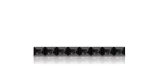 706BLACK závaží samolepicí MOTO 40g, černé (8x5g), v=4,7 mm, š=10,0 mm