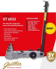 Gaither GT6033 pneumaticko-hydraulický zvedák, nosnost 60t
