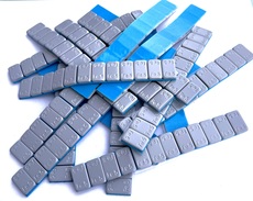 S3505Fe speciální samolepicí ocelové závaží šedé 60g (5gx12)