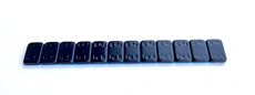 S3505FeBLACK speciální samolepicí ocelové závaží ČERNÉ 60g(5x12g)- páska nezanechá stopy