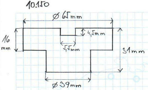 Gumová podložka zvedáku 65x31 mm