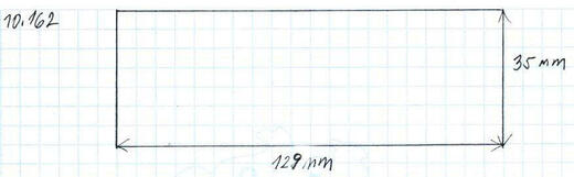 Gumová podložka zvedáku 129x35 mm