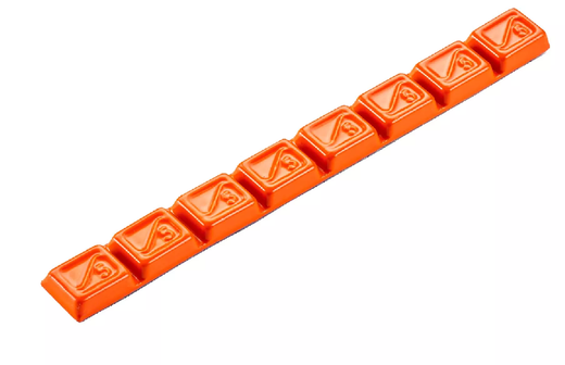 706 Orange závaží samolepicí MOTO 40g (8x5g), v=4,7 mm, š=10,0 mm