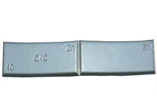 91-40g závaží samolepicí zinek nízké, v=3,8mm