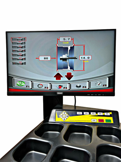 H-988Z osobní vyvažovačka 3D, pneulock, LCD monitor, laser, sonar