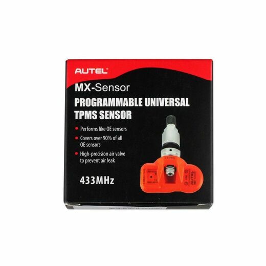 TPMS AUTEL MX-Senzor – 433 MHz alu stříbrný ventil