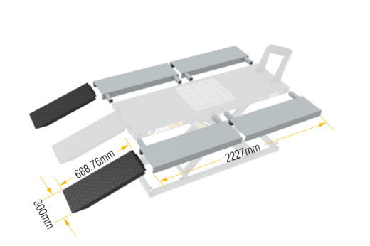 Boční rozšiřovací nástavce pro ATV ke zvedáku JML2200