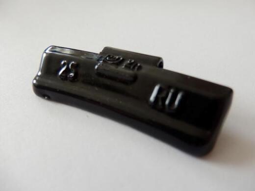 RU9-25g ČERNÉ závaží standard zinek