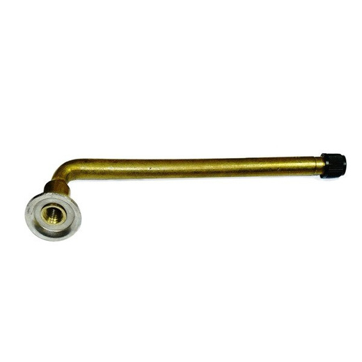 V5336 V3-02-14 ventil 1 x zahnutý na patku, délka 140mm