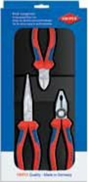 Sada kleští (štípací, kombinované, půlkulaté) "Montážní set" Knipex 00 20 11