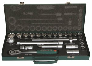 Gola sada 1/2", 12hranné hlavice, 25 kusů, 10-32 mm - JONNESWAY S04H4925S