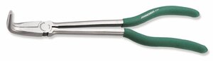 Kleště extra dlouhé 275 mm, zahnuté 90 stupňů, špičaté čelisti - JONNESWAY P7603
