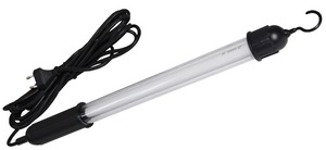 Montážní lampa se zářivkou, elektrická 230V, s hákem, extra dlouhý kabel 5 m