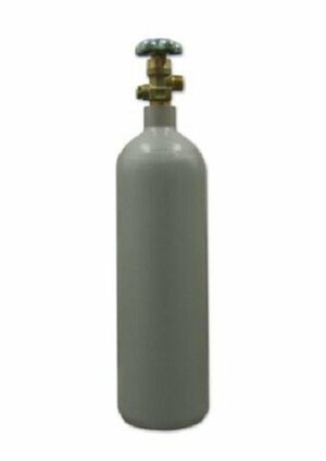 Plynová tlaková láhev CO2, 2 litry, 150 Bar, náplň 1,5 kg, plná, závit W21,8, s víčkem