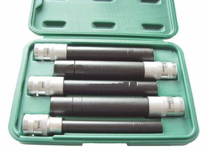 Sada nástrčných hlavic Torx E, extra dlouhé, 1/2", E10-E18 - JONNESWAY AI050112