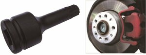 Úderový klíč XZN M18 x 105, 3/4", na náboje zadní nápravy VW, AUDI - JONNESWAY AN010202