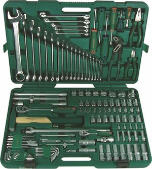 Velká sada ručního nářadí, hlavic 1/4" a 1/2" (gola sada), 127 ks - JONNESWAY S04H524127S