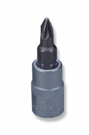 Zástrčná hlavice šroubovací, křížová Pozidrive, 1/4", velikost PZ0 - JONNESWAY S12H200