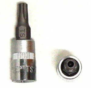 Zástrčná hlavice Torx s otvorem, 1/4", 5hranná, velikost TS10 - JONNESWAY S08H2TS10