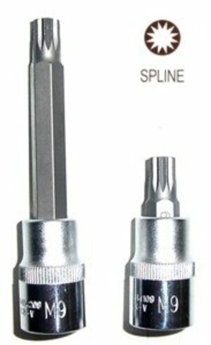 Zástrčná hlavice XZN (Spline), 1/2", velikost M8, délka 100 mm - JONNESWAY S64H4208