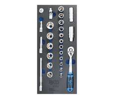 Gola sada 3/8" - modul, šestihranné hlavice Pro Torque, 6-24 mm, 26 dílů - BGS 4052