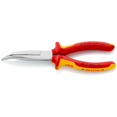 Půlkulaté kleště zahnuté, chromované, elektrikářské VDE 1000 V, 200 mm - Knipex 26 26 200