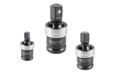 Kloubové nástavce, úderové, velikosti 1/4", 3/8", 1/2", sada 3 ks - QUATROS QS50700