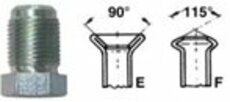 Šroubení brzdového potrubí, profil F, M12x1 vnější, 4.75 mm