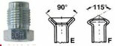 Šroubení brzdového potrubí, profil E; M10x1 vnější ; 4,75mm