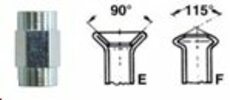 Šroubení brzdového potrubí, profil F; M10x1 vnitřní ; 4,75 mm - Oboustranné
