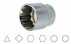 Hlavice 1/2" multiprofilová 18mm Jonnesway SuperTech