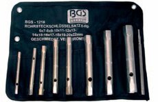 Klíče trubkové, oboustranné 6x7-20x22mm,  8ks - BGS 1218
