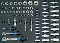 Modul - gola sada 1/4"-3/8"-1/2" 80ks - BGS 4015