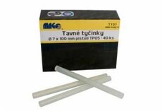 Tavné tyčinky 7 mm čiré, balení 40 ks - MAGG TT07