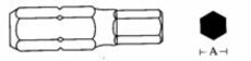 Bit Imbus, velikost H4, úchyt 10 mm, délka 75 mm - JONNESWAY D175H40