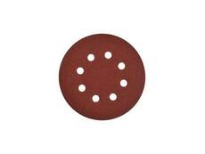 Brusný papírový kotouč P120, průměr 125 mm, 8 otvorů