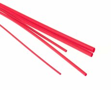 Bužírka - hadička smršťovací 1,6/0,8 mm, délka 1 m, polyetylen - červená