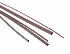 Bužírka - hadička smršťovací 1,6/0,8 mm, délka 1 m, polyetylen - hnědá