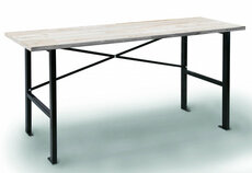 Dílenský pracovní stůl, dřevěná deska, 1650 x 600 x 850 mm