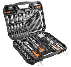 Gola sada 1/2", 3/8", 1/4", 219 ks, CrV- NEO tools 08-671