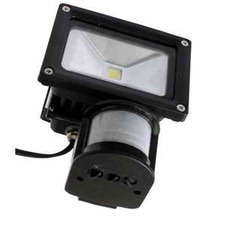 LED světlo MCOB 20W 230 V, 1600 lm, venkovní IP44, s pohybovým senzorem