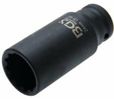 Nástrčná hlavice úderová 24 mm, 12hranná, 1/2", prodloužená - BGS 5343