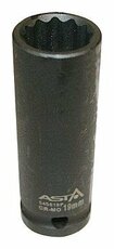 Hlavice nástrčná úderová 1/2" 18 mm, 12hranná, prodloužená 78 mm - ASTA
