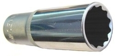 Nástrčná hlavice prodloužená 1/2", 12-hranná, 10mm - JONNESWAY S04HD4710