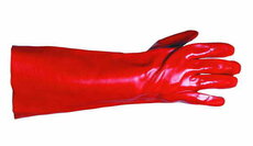 Ochranné rukavice REDSTART, máčené PVC, velikost 10