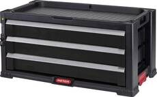 Box na nářadí 562x289x262 mm, 3 zásuvky, stohovatelný, plast